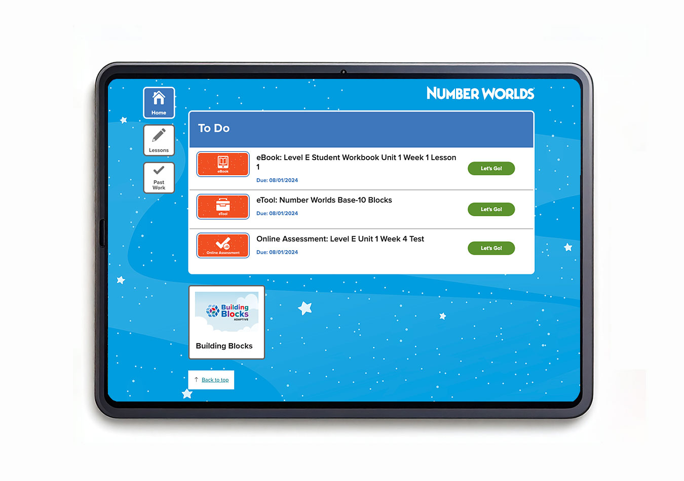 Number Worlds Student Journey